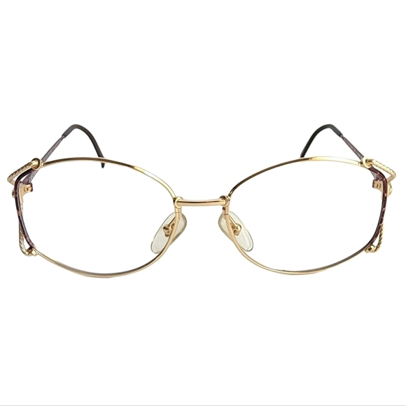 Vintage Christian Dior Eyeglasses Frames Retro Glasses Round Butterfly 60s 70s - Picture 1 of 7